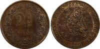 Netherlands 1/2 Cent Netherlands Wilhelmina Bronze 1880 2- aUNC/UNC Condition KM# 108.1 (99) -