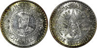 500 Francs Morocco Mohammed V Silver AH1376//1956  UNC HIGH GRADE Y# 54 (20 804)