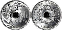 20 Lepta Greece Paul I Aluminum 1969 24mm GEM BU COIN KM# 79 (21 292) -