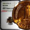 Latvia 1 Santims 1939 LATVIA Bronze 1939  NGC MS64 RB Nice Red Toning BU... 42,94 EUR  Excl. 12,88 EUR Verzending