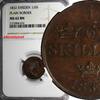1/6 Skilling SWEDEN Carl XIV Johan 1832  NGC MS62 BN PLAIN BORDER KM# 634 (032)