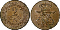 Denmark Bronze Denmark Frederik VIII 1907 VBP GJ 2 Ore KM# 805 (21 235) -