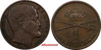 Denmark Frederik VII Copper 1852 FK VS Rigsbankskilling 1 YEAR SCARCE KM#754(6) Uncertified