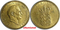 1 Krone Denmark Frederik IX 1955  XF Condition 25.5mm KM# 837.1 (4622) Uncertified