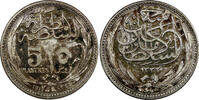 Egypt 5 Piastres 1917 Egypt Hussein Kamel Silver 1917  Bombay Mint Toned... 21,47 EUR  Excl. 12,88 EUR Verzending
