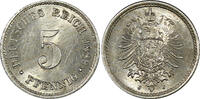 5 Pfennig Germany - Empire Wilhelm I Copper-Nickel 1889 J  UNC KM# 3 (20 078)
