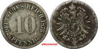 10 Pfennig GERMANY Empire Wilhelm I 1875-H-G  BETTER DATE KM# 4 (9819) Uncertified
