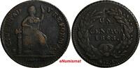 Mexico 1 Centavo Mexico Copper 1863 SLP San Luis Potosi SCARCE KM#390.1 (14 318) -