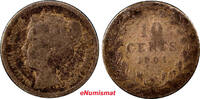 Netherlands 10 Cents Netherlands Wilhelmina I Silver 1904 FIRST DATE FOR TYPE KM# 136 (8133) -