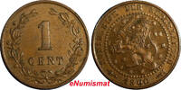 Netherlands 1 Cent Netherlands Wilhelmina I Bronze 1900 KM# 107 (6457) -