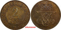 Denmark Bronze Denmark Frederik VIII 1912 VBP; GJ 2 Ore Choice XF KM# 805 (9983) -
