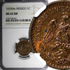 Mexico 1 Centavo Mexico ESTADOS UNIDOS MEXICANOS Bronze 1929 Mo NGC MS62 RB KM# 415 (7) -