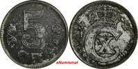 Denmark Ore DENMARK Iron 1919 5 Ore WWI Issue 1 YEAR TYPE SCARCE KM# 814.2a (14 017) -