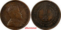 Malaysia 1/4 Cent 1905 STRAITS SETTLEMENTS Bronze Edward VII 1905  SCARC... 47,24 EUR  Excl. 12,88 EUR Verzending