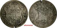 Switzerland 10 Schillings Swiss Cantons ZURICH Silver 1739 aVF KM# 136 (15 562) -