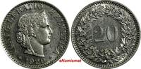 Switzerland 20 Rappen Switzerland 1929 B UNC Condition CONFOEDERATIO HELVETICA KM# 29 (651) -