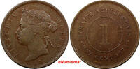 Malaysia 1 Cent 1874 Straits Settlements Victoria Copper 1874 H  Choice ... 38,65 EUR  Excl. 12,88 EUR Verzending
