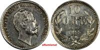 10 Öre Sweden Oscar I (1844-1859) Silver 1855 G  UNC KM# 683 (10 218)