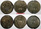 Morocco Sidi Mohammed IV LOT OF 3 COINS AH1284(1868) 4 Fulus Marrakesh C166.2(9) Uncertified