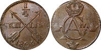1/4 Skilling SWEDEN Gustaf IV Adolf Copper 1806  Avesta mint UNC KM# 564 (21 012)
