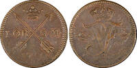 Sweden Frederick I Copper 1749 1 Ore Mintage-312 900 KM# 416.1 (359) Uncertified
