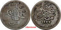 Egypt 5 Qirsh 1863 Egypt Abdul Aziz Silver AH1277//4 (1863)  XF Conditio... 107,36 EUR  Excl. 12,88 EUR Verzending