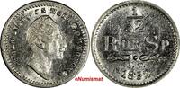 1/32 Riksdaler Sweden Oscar (1844-1859) Silver 1852 AG  Mint Luster KM# 681 (078) Uncertified