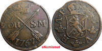 SWEDEN COPPER Adolf Frederick 1767 2 Ore,S.M Low Mintage:467,000 KM#461 (2379) Uncertified