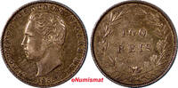 Portugal 100 Reis Portugal Luiz I Silver 1886 Choice XF Nice Toned Mintage-750,0 KM510(3) -