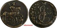 Russian Federation Denga RUSSIA Catherine II Copper 1796 EM  BETTER DATE LAST YEAR TYPE C# 56.2 (33) Uncertified