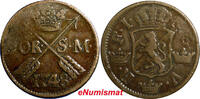 Sweden Frederick I 1748 2 Ore,S.M.Low Mintage-461,000 Better Details KM#437 (99) Uncertified