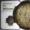 Latvia 1 Lats 1924 Latvia Silver 1924  NGC MS63 NICE RAINBOW TONING SCAR... 81,59 EUR  Excl. 12,88 EUR Verzending