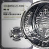 Botswana 1 Thebe Botswana 1976 NGC MS66 GEM BU Head of Turako Nice Toned KM# 3 (43) -