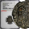 Denmark 1/16 Speciedaler Denmark GLÜCKSTADT Silver 1667 NGC AU50 TOP GRADED KM# 54.1 (7) -