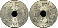 25 Øre Denmark Margrethe II Copper-nickel 1979 KM# 861.2 (21 386) -