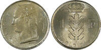 1 Franc Belgium Baudouin I Copper-Nickel 1958 French UNC Toned KM# 142.1 (248) -