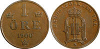 Bronze Sweden Oscar II  1900 1 Ore UNC KM# 750 (21 890)