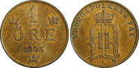 1905 Öre 1905 Sweden Oscar II Bronze  extra Large letters UNC KM# 750 (21 928)