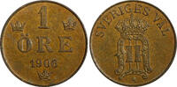 1 Öre Sweden Oscar II Bronze 1906  2 Years Type ch.UNC BETTER DATE KM# 768 (926)