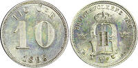 SWEDEN Oscar II Silver 1898 EB 10 Ore UNC KM# 755 (22 115)