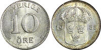 10 Öre SWEDEN Gustaf V Silver 1935 G  CHOICE UNC KM# 780 (22 141)