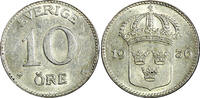 10 Öre SWEDEN Gustaf V Silver 1936 G  Long6 UNC KM# 780 (22 140)
