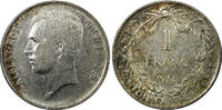 Belgium 1 Franc Belgium Albert I Silver 1913 Dutch 23 mm High Grade KM# 73.1 (22 218) -