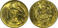 Peru 10 Centavos 1969 Peru Brass 1969  GEM BU KM# 245.2 (262) Uncertified 4,29 EUR  Excl. 12,88 EUR Verzending