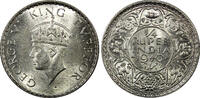 India 1/4 Rupee India-British George VI Silver 1940 (B) Bombay UNC KM# 545 (22 335) -