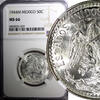 Mexico 50 Centavos Mexico ESTADOS UNIDOS Silver 1944 M NGC MS66 GEM BU KM# 447 (029) -