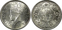 India 1/4 Rupee India-British George VI Silver 1940 (B) Bombay UNC KM# 545 (22 322) -