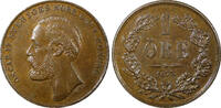 Bronze SWEDEN Oscar II  1873 L A 1 Ore 19.8 mm Unc High Grade KM# 728 (22 249) Uncertified