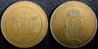 5 Öre SWEDEN Oscar II Bronze 1903  27mm Mintage-243,000 KM# 757 (23 168) Uncertified