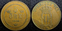 5 Öre Sweden Oscar II Bronze 1906 EB  Mintage-565 280 KM# 770 (23 170) Uncertified
